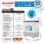 SHARP เครื่องซักผ้า 2 ถัง SHARP ES TW200BL ถังซัก 20.0KG./ ถังปั่นหมาด 12.0 KG สีขาว รับประกันมอเตอร์ 10ปี