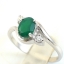 SKJewelryFactory แหวนเงินพลอยกรีนอะเกทแท้ ER01258-GAG