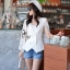 พร้อมส่ง เสื้อคลุมแขนกุ๊ดเนื้อผ้าฮานาโกะ