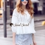 เสื้อผ้าเกาหลี พร้อมส่ง เสื้อทรงคอวี เนื้อผ้าคอดตอล