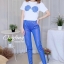 เสื้อผ้าเกาหลี พร้อมส่ง เสื้อ+เลคกิ้งกลิตเตอร์วิบวับ