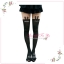 WL021 ถุงน่องแบบเต็มตัว สีทูโทน สีเนื้อ และสีดำ ลายกระต่าย สวยน่ารัก