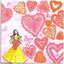 แนวภาพ Valentine หัวใจ โครเชย์ เป็นภาพบล็อค 4 กระดาษแนพกิ้นสำหรับทำงาน เดคูพาจ Decoupage Paper Napkins ขนาด 33X33cm
