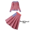 เสื้อผ้าเกาหลี พร้อมส่ง เสื้อไหมพรมทอลายหยัก