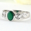 SKJewelryFactory แหวนพลอยกรีนอะเกทแท้ สีเขียวมรกต ER01402-GAG