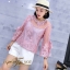 เสื้อลูกไม้ พร้อมส่ง เสื้อคอกลม แขนบาน