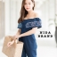 เสื้อผ้าเกาหลี พร้อมส่ง จั้มสูท ขายาว ผ้ายีนส์