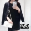 เสื้อผ้าเกาหลี พร้อมส่ง งานชาแนล ผ้านิตติ้ง