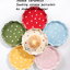 Pre-Order จานขอบหยัก จานเซรามิค ลายจุด Polka Dot น่ารักๆ มีให้เลือก 6 สี