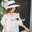 พร้อมส่ง เสื้อแขนกระดิ่ง ลายผ้าลูกไม้