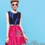พร้อมส่ง เดรสเรียบหรู เนื้อผ้าpolyester+silkหนา