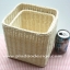 ชิ้นงานดิบ หวาย ทำ Decoupage งานเพนท์ ถังขยะหวายทรงเหลี่ยม 2 ใบชุด
