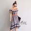 ชุดเดรสเกาหลี พร้อมส่ง Dress ใส่เป็นเปิดไหล่
