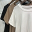 เสื้อเกาหลี พร้อมส่ง เสื้อคอกลม ระบายชายเฉียง