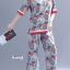 เสื้อผ้าเกาหลี พร้อมส่ง เสื้อทรงใส่สบาย+กางเกงเอวยางยืด