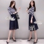 เสื้อผ้าเกาหลี พร้อมส่ง เซตเสื้อ+กระโปรงลูกไม้