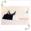 WG090 เสื้อซับครึ่งตัว สายเดี่ยวปรับขนาดได้ ด้านลังแต่งผ้าลูกไม้ สวยหวาน มี 2 สี ขาว ดำ