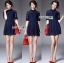พร้อมส่ง Shirt Dress เชิ้ตเดรสผ้าเดนิมสีเข้ม