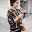 พร้อมส่ง เสื้อแจ็คแกต Retrol ถักลวดลาย