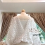 พร้อมส่ง เสื้อถักลูกไม้ มาพร้อมกับเสื้อซับในสายเดี่ยว