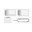 Noosy Nano Sim Adapter 4in1 ชุดแปลงนาโนซิมการ์ด ถาดซิม เข็มจิ้มถาดซิม ใช้ได้กับซิมทุกขนาด