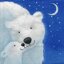 แนวภาพสัตว์ การ์ตูน หมีขาวแม่ลูก Polar Bear เป็นภาพบล็อค 4 กระดาษแนพกิ้นสำหรับทำงาน เดคูพาจ Decoupage Paper Napkins ขนาด 33X33cm