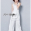 พร้อมส่ง เซ็ตเสื้อแขนกุดตกแต่งลูกปัดและกางเกงขายาว