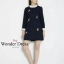 พร้อมส่ง ชุดเดรสปักลายนกตัวเล็ก