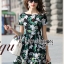 พร้อมส่ง Mini Dress มินิเดรสพิมพ์ลายดอกเดซี่สีขาว