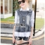 พร้อมส่ง เสื้อเชิ้ตและสร้อยคอประดับจี้คริสตัล