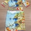 พร้อมส่ง Long dress D&G ลายปริ้น รูปวาด เมืองติดทะเล