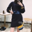เสื้อผ้าเกาหลี พร้อมส่ง เสื้อแขนยาว กับ กระโปรงเข้าชุด