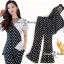 เสื้อผ้าเกาหลี พร้อมส่ง เสื้อกับ กางเกง ลายจุดกับลายริ้ว
