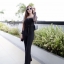 เสื้อผ้าเกาหลี พร้อมส่ง Jumpsuit คอปาดไหล่