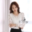 พร้อมส่ง เสื้อผ้าทอเบลนด์ ทอลายดอกกุหลาบ