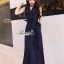 เสื้อผ้าเกาหลี พร้อมส่ง จั้มสูท ทรงคอสูทแขนกุด