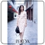 เดรสเกาหลี พร้อมส่ง Dress ทรงสอบยาวคลุมเข่า