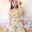 เสื้อผ้าเกาหลี พร้อมส่ง จั๊มสูท ขาสั้นเนื้อผ้าTulle