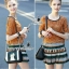 พร้อมส่ง เซตเสื้อผ้าเกาหลีลูกไม้พิมพ์ลายต้นไม้