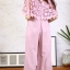 เสื้อผ้าเกาหลี พร้อมส่ง จั๊มสูท คอV แต่งโช้คเกอร์ช่วงคอ