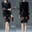 พร้อมส่ง เดรสลูกไม้ฉลุลายปักดอก