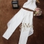 พร้อมส่ง เซ็ตเสื้อ+กางเกง ตัวเสื้อทรงครอปโชว์เอว
