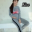 เสื้อผ้าเกาหลี พร้อมส่ง เสื้อกับกางเกงขายาว มี 2 สี