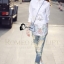 พร้อมส่ง เชิ๊ตยาวคอปก สีขาว